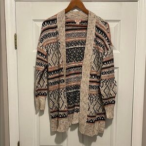 Mossimo Supply Co. Multicolor Knit Cardigan Medium